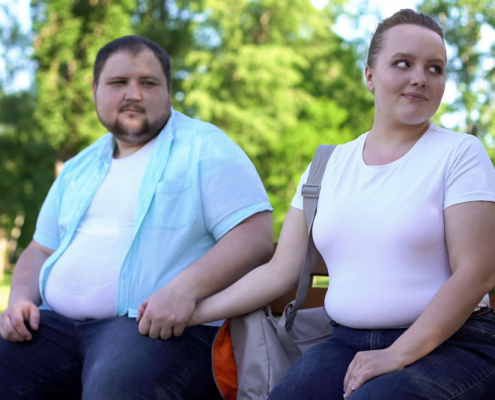 Overweight couple