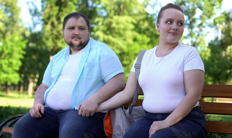 Overweight couple
