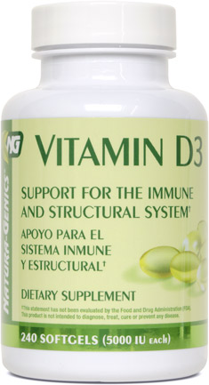 Vitamin D bottle