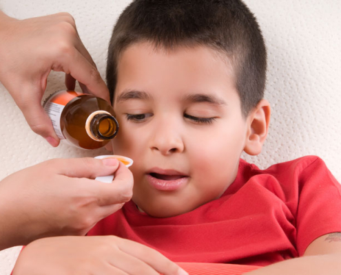 Cough Medicine sick boy