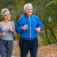 Elder couple jogging