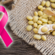 Soy beans and pink ribbon