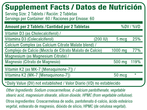 Calcium Plus Supplement Facts