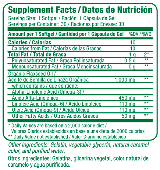 Flaxseed Oil kit - Supplement Fats